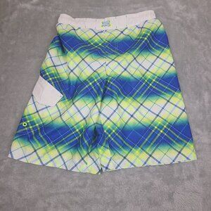OP Boys Swim‎ Trunks Size XL 14/16 Really Royal Pattern Blue Ocean Pacific